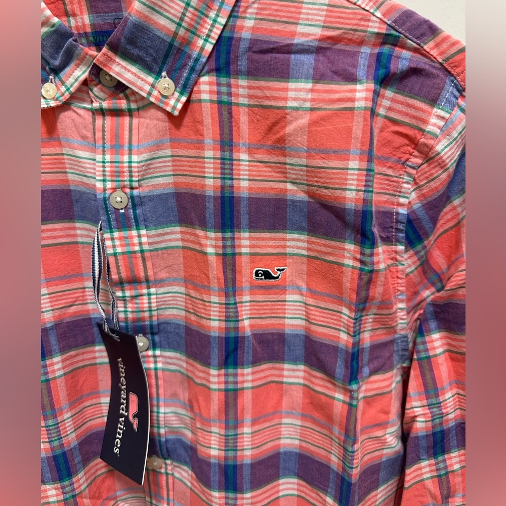 Vineyard Vines Colorful Plaid Madras Shirt